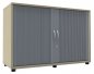 Preview: Querrollladenschrank TEN 2 OH, 120 cm Ahorn