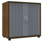 Preview: Querrollladenschrank TEN 2 OH, 80 cm Nussbaum