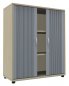 Preview: Querrollladenschrank TEN 3 OH, 100 cm Ahorn