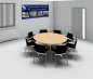 Preview: Konferenztisch rund 160 cm mit Stühle