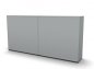 Preview: Raumteilerschrank Mega Stehtheke 240 cm Lichtgrau