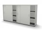 Preview: Raumteilerschrank Mega Stehtheke 240 cm Weiss