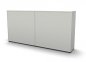 Preview: Raumteilerschrank Mega Stehtheke 240 cm Weiss