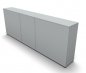 Preview: Raumteilerschrank Mega Stehtheke 320 cm Lichtgrau