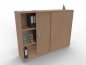 Preview: Raumteilerschrank TEN als Stehtheke 160 cm Buche