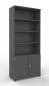 Preview: Regalschrank TEN 6 OH 100 cm breit Onyxgrau
