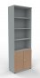 Preview: Regalschrank TEN 6 OH Lichtgrau-Buche