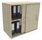 Preview: Schiebetüren-Anstellschrank TEN 80 cm Ahorn
