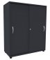 Preview: Schiebetürenschrank TEN 3 OH, 100 cm onyxgrau
