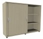 Preview: Schiebetürenschrank TEN 3 OH, 160 cm Ahorn