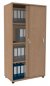 Preview: Schiebetürenschrank TEN 4 Ordnerhöhen, 80 cm breit Buche
