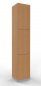 Preview: Schießfachschrank 3 Fächer 220 cm hoch Metallsockel Buche
