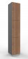 Preview: Schießfachschrank 3 Fächer 220 cm hoch Metallsockel Grafit Nussbaum