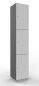 Preview: Schießfachschrank 3 Fächer 220 cm hoch Metallsockel Grafit Weiss