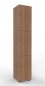 Preview: Schließfachschrank 215,6 cm hoch mit 3 Fächern Nussbaum