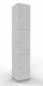 Preview: Schießfachschrank 3 Fächer 220 cm hoch Metallsockel Weiss