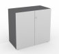 Preview: Aktenschrank Master 3 Ordnerhöhen Grafit/Silber