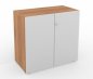 Preview: Aktenschrank Master 3 Ordnerhöhen Nussbaum/Silber
