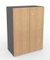 Preview: Aktenschrank Master 3 Ordnerhöhen Grafit/Eiche
