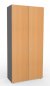 Preview: Aktenschrank Master 100 cm breit Grafit/Buche