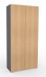 Preview: Aktenschrank Master 100 cm breit Grafit/Eiche
