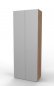 Preview: Aktenschrank Master 6 OH 80 cm breit Nussbaum-Silber