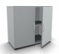 Preview: Aktenschrank Mega 2 OH Lichtgrau