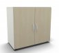 Preview: Aktenschrank Mega 2 OH Weiss Ahorn
