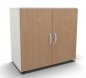 Preview: Aktenschrank Mega 2 OH Weiss Buche