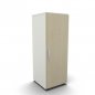 Preview: Schrank Mega 3 OH 40 cm breit Weiss Ahorn