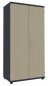 Preview: Aktenschrank TEN 4 Ordnerhöhen, 80 cm breit onyxgrau/Ahorn