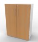 Preview: Schrank VH9 3 OH 80 breit Weiss-Buche