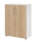 Preview: Schrank VH9 3 OH 80 breit Weiss-Eiche