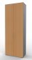 Preview: Büroschrank VH9 6 OH 80 cm Grafit-Buche