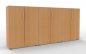 Preview: Büro-Schrankwand VH94 240 cm breit Buche