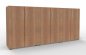 Preview: Büro-Schrankwand VH94 240 cm breit Nussbaum