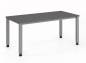Preview: Schreibtisch Quedlinburg 160x80 cm Grafit-Silber