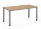 Preview: Schreibtisch mit Vierfußgestell 160x80 cm Eiche