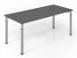 Preview: Schreibtisch Yach 180x80 cm Grafit-Silber