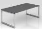 Preview: Schreibtisch Riesa 200x100 cm Grafit-Silber