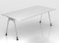 Preview: Schreibtisch Aalen 200 cm Weiss