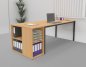 Preview: Schreibtisch SV16 mit Anstellregal Buche
