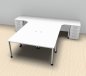 Preview: Schreibtischarbeitsplatz H60 für 3 Personen Weiss
