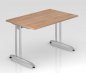 Preview: Schreibtisch Berlin 120 cm Nussbaum