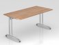 Preview: Schreibtisch Berlin 160 cm Nussbaum
