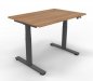 Preview: Höhenverstellbarer Schreibtisch DSM 120 cm Nussbaum-Grafit