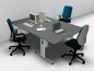 Preview: Schreibtisch-Arbeitsplatz G1S für 3 Personen