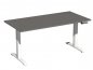Preview: Schreibtisch GE16 160x80cm Onyxgrau-Weiß