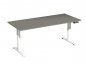 Preview: Schreibtisch GE18 180x80cm elektrisch höhenverstellbar Onyxgrau-Weiß