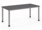 Preview: Schreibtisch Hamburg 160x80cm Grafit-Silber